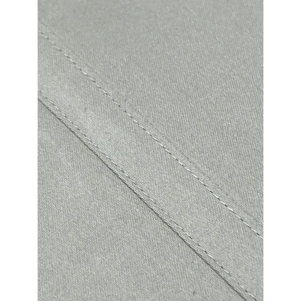 Ralph Lauren Queen Spencer Solid 475 TC Thread-Count Sateen Sheet Set Gray Grey